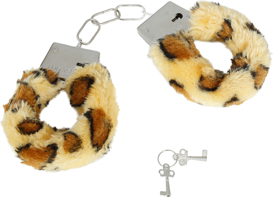 Leopard Handschellen Braun Beige
