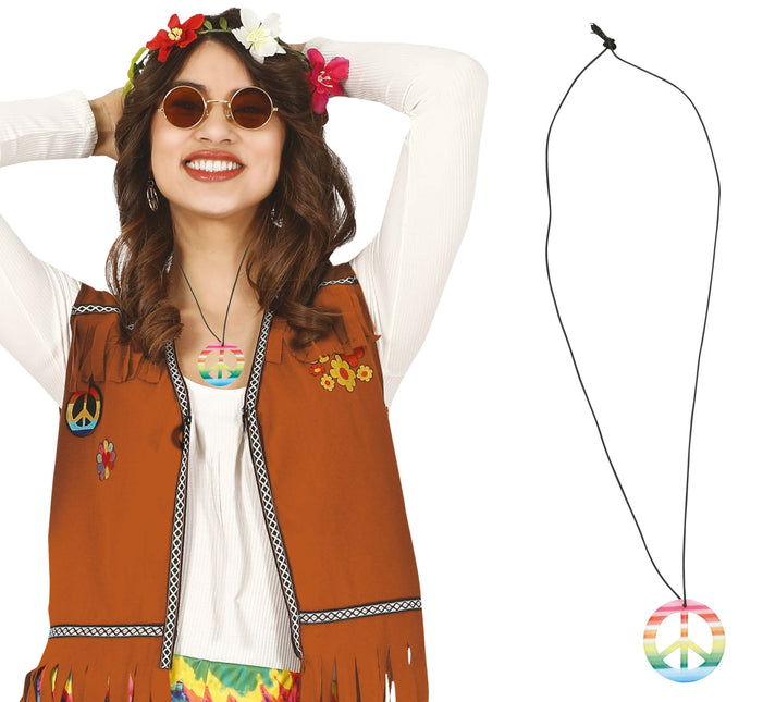 Hippie mehrfarbiger Anhänger 6 cm