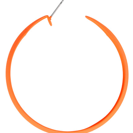 Neon-Reifenohrringe orange