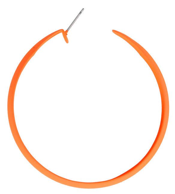 Neon-Reifenohrringe orange