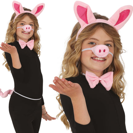 Accessoire Schwein 4-tlg