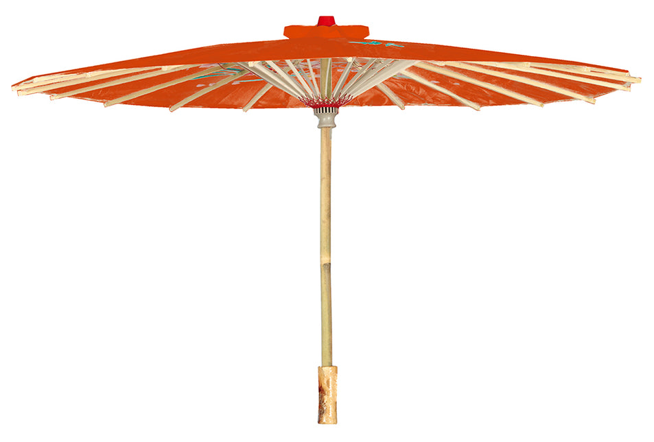 Roter japanischer Regenschirm 82 cm