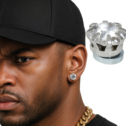 Blister mit 2 magnetischen Ohrringen