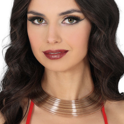 Gold Metallic Halsband