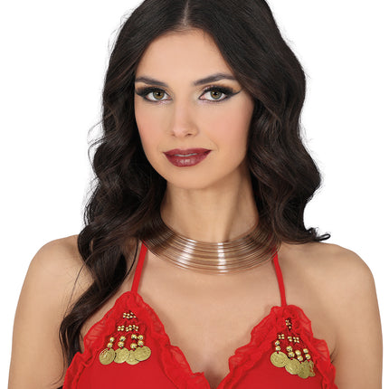 Gold Metallic Halsband