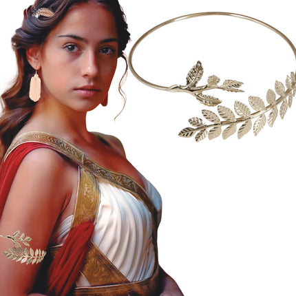 Metall-Lorbeer-Armband