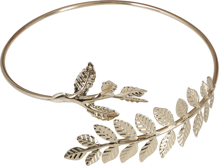Metall-Lorbeer-Armband