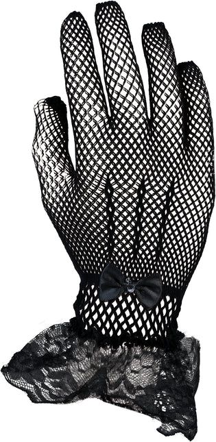 Schwarze Handschuhe Spitze