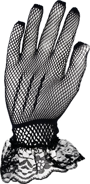 Schwarze Handschuhe Spitze