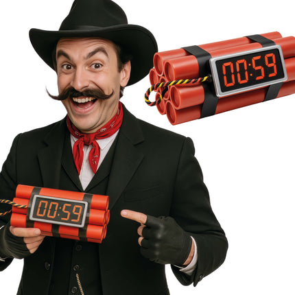 Rot Schwarz Fake Dynamit 22cm