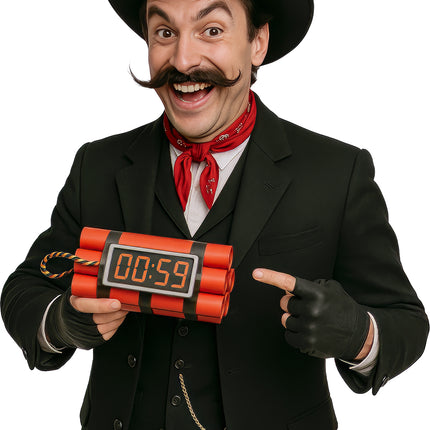 Rot Schwarz Fake Dynamit 22cm