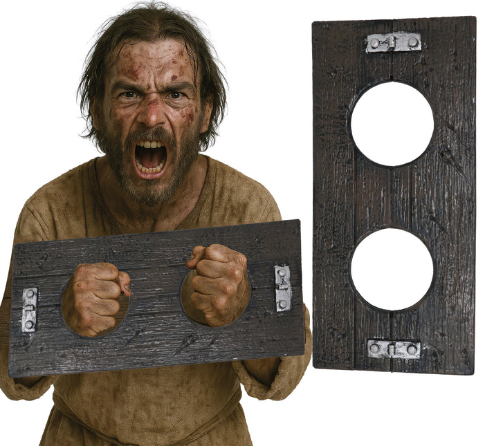 Silberne Handschellen 40cm