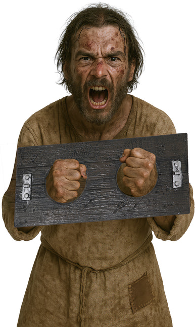 Silberne Handschellen 40cm