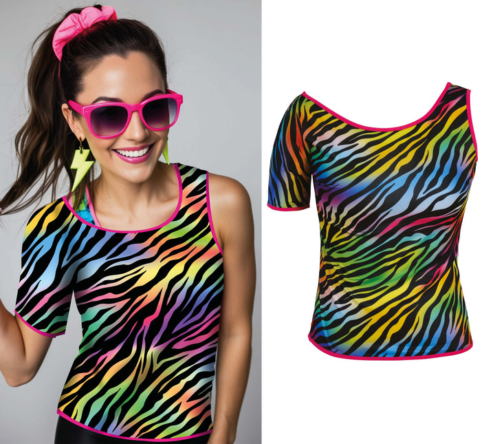 Zebra-T-Shirt, Erwachsener