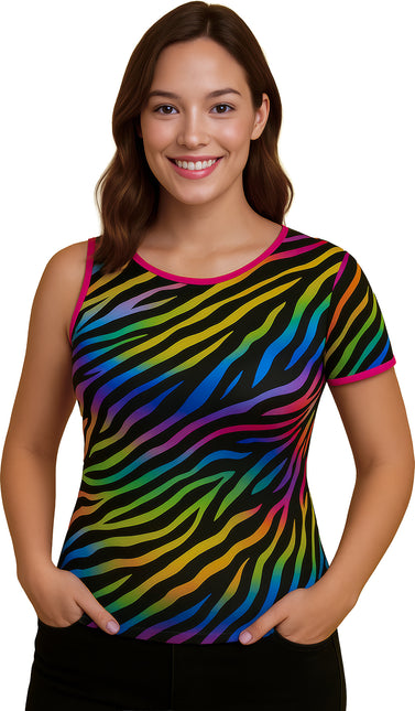 Zebra-T-Shirt, Erwachsener
