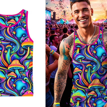 Psychedelic mushroom t-shirt, erwachsen