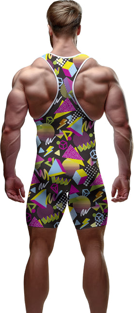 Neon 80S Jumpsuit Männer