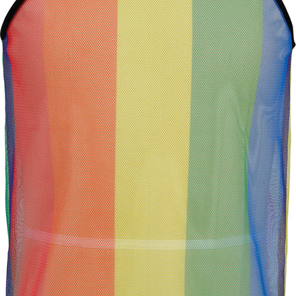 Regenbogen-Netz-T-Shirt