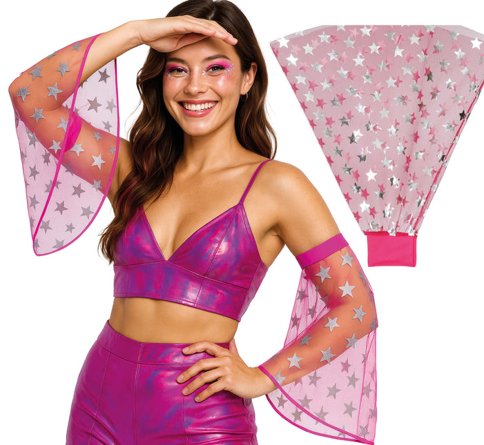 Disco 70S Schmetterlingsärmel Sterne