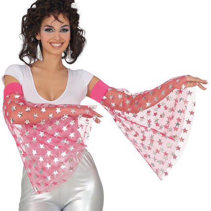 Disco 70S Schmetterlingsärmel Sterne