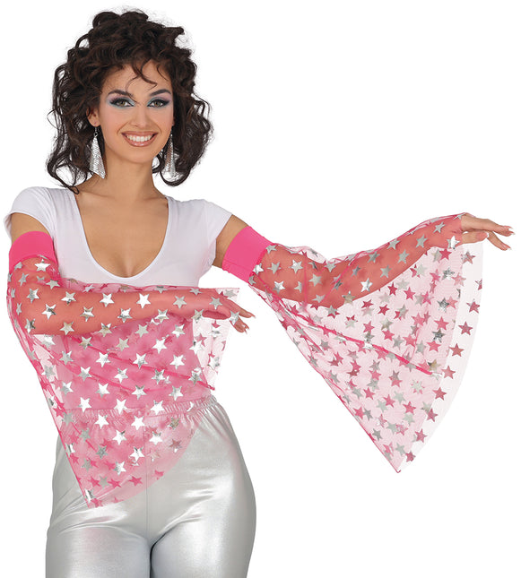 Disco 70S Schmetterlingsärmel Sterne