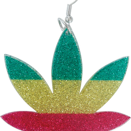 Marihuana-Blatt-Ohrringe