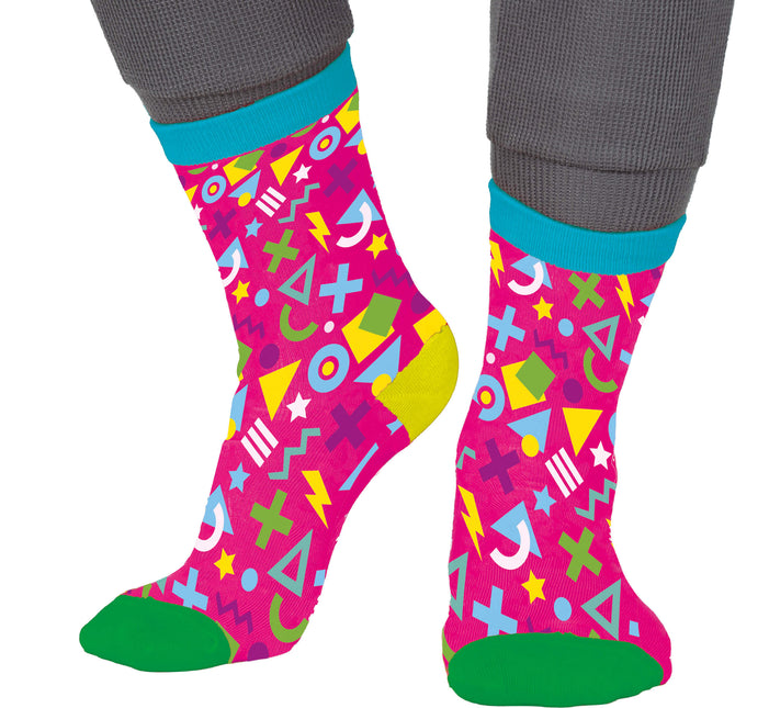80er rosa Socken Erwachsene