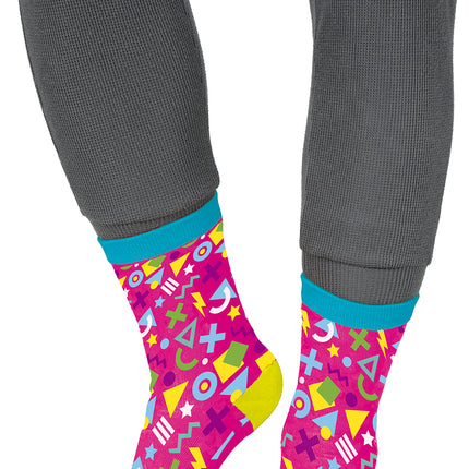 80er rosa Socken Erwachsene