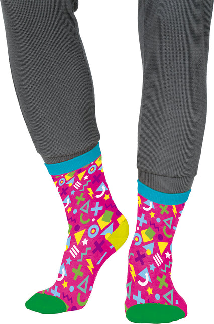 80er rosa Socken Erwachsene