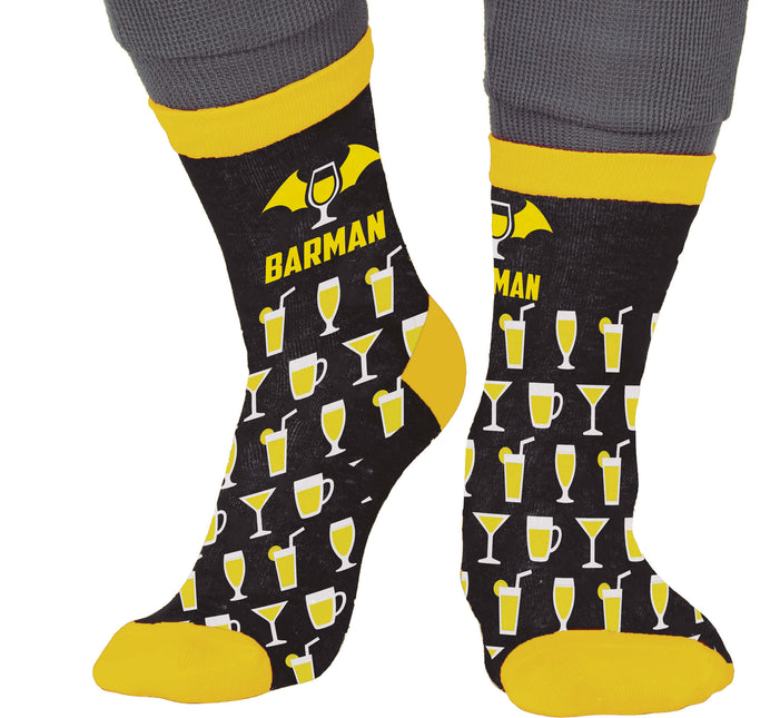Barman Socken Schwarz Gelb