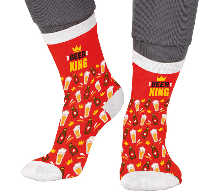 Bärenkönig Socken Erwachsene Rot