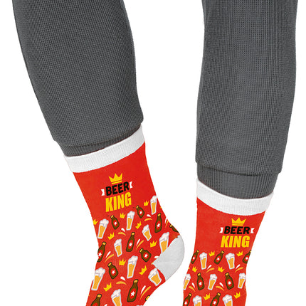 Bärenkönig Socken Erwachsene Rot