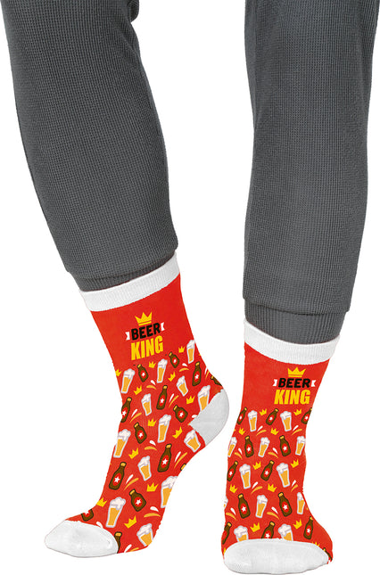 Bärenkönig Socken Erwachsene Rot