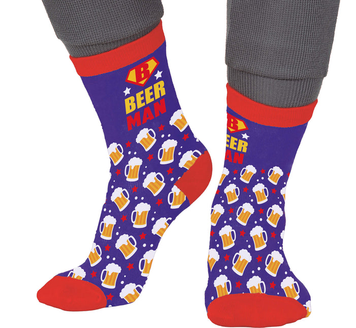 Beerman Socken Erwachsene Blau Rot