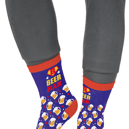 Beerman Socken Erwachsene Blau Rot
