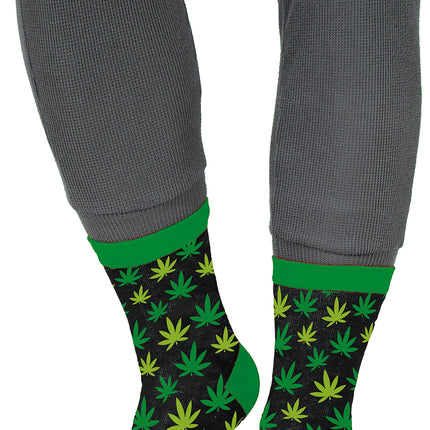 Weed Socken Schwarz Grün Erwachsene
