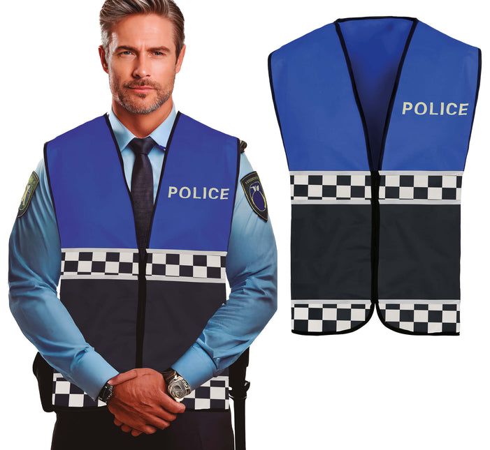 Polizeiweste Schwarz Blau