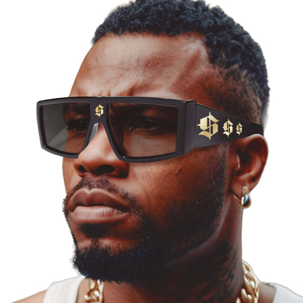 Schwarze Brille Dollarzeichen