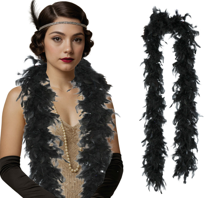 Boa-Feder, 80 gr schwarz