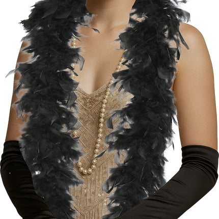 Boa-Feder, 80 gr schwarz