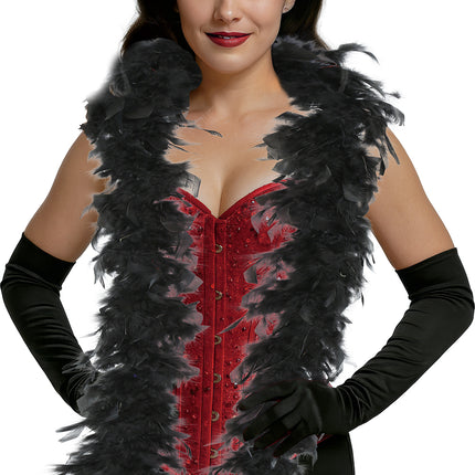 Boa-Feder, 80 gr schwarz