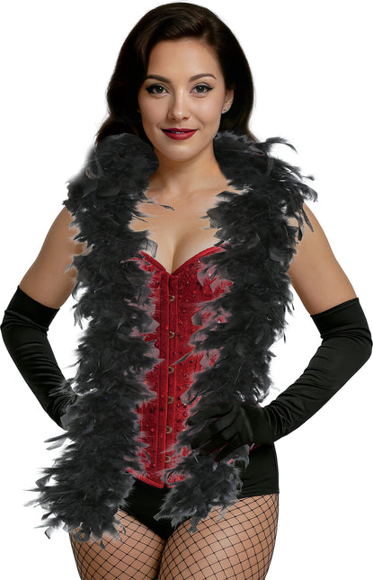 Boa-Feder, 80 gr schwarz