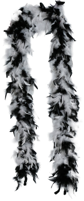 Boa-Feder, 80 gr schwarz/weiß