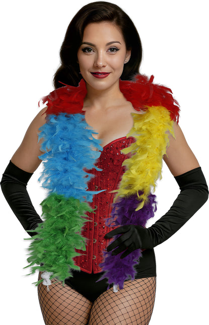 Boa-Feder, 80 gr mehrfarbig