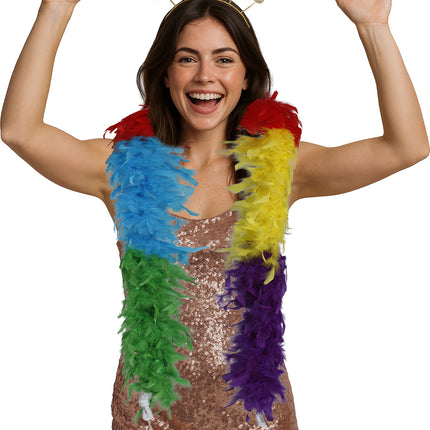 Boa-Feder, 80 gr mehrfarbig