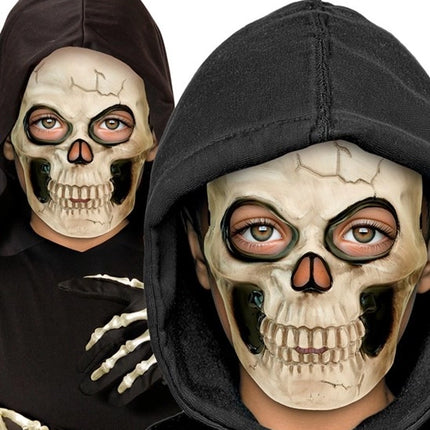 KINDERMASKE „TOTENKOPF“ – KUNSTSTOFF