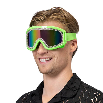 Party-Skibrille „Rave“ neongrün UV