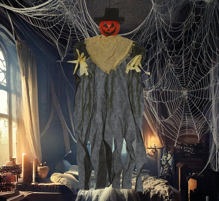 Halloween Puppe Kürbis 60cm