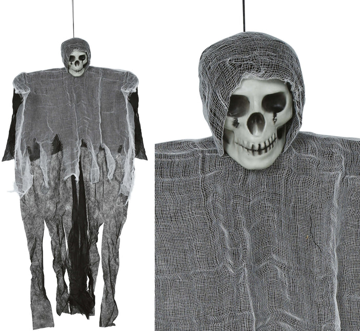 Halloween Skelett Graues Skelett 90cm