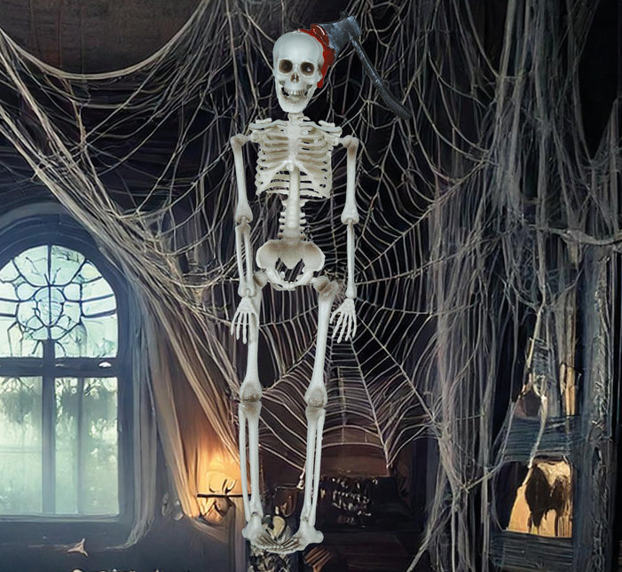 Halloween Hängedekoration Skelett mit Axt 40cm